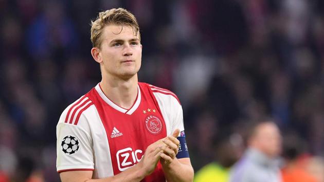 (FILES) In this file photo taken on May 8, 2019 Ajax's Dutch defender Matthijs de Ligt reacts(AFP)