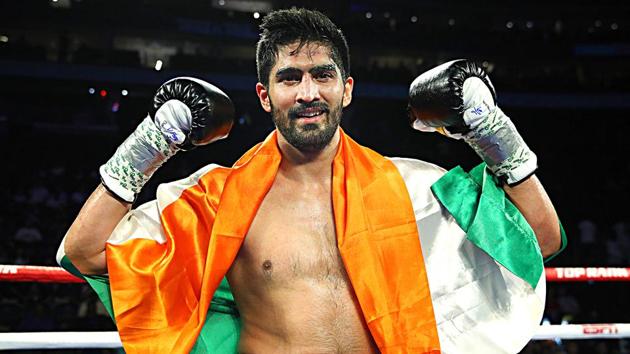 File image of Indian boxer Vijender Singh.(ANI)