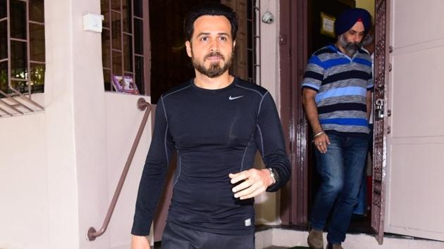 Actor Emraan Hashmi spotted in Bandra in Mumbai.(IANS)