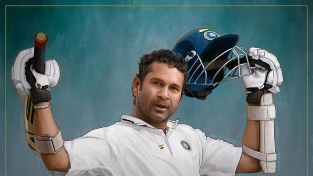 ICC pays tribute to Sachin Tendulkar on the occasion of him being inducted in ICC’s Hall of Fame.(Twitter/ICC)