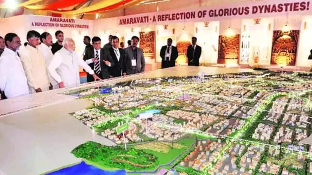 The newly-formed YSR Congress government headed by chief minister YS Jagan Mohan Reddy has pushed the Amaravati capital works down in its list of priorities.(PTI FILE)