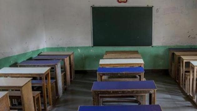 On Thursday morning, hundreds of teachers and educators from unrecognised private schools in the district took out a march from Gaushala ground on Old Delhi Road to Mini Secretariat—the administrative headquarter—to protest against the police complaints filed by the district department of education against these schools earlier this week.(AP Photo (Representational))