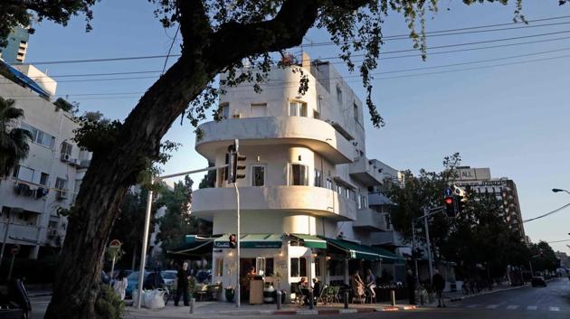 Unlike some other heritage buildings, says Golan Yaron, those of the White City are still lived in. She adds that their architects worked by the socialist-Zionist ideals of their time which saw the building of the new city as part of the creation of a new society, culminating in 1948 with the establishment of the state of Israel. “It is the physical expression of Zionism,” she says. (Thomas Coex / AFP) 