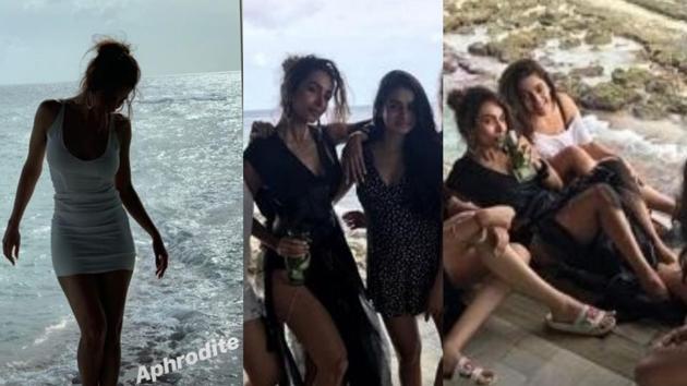 Malaika Arora chills with friends in the Maldives.(Instagram)