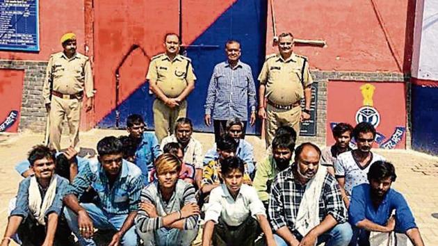 Some of prisoners at Agra district jail who received the gift of freedom from Motilal Yadav. (Sourced) Some of prisoners at Agra district jail who received the gift of freedom from Motilal Yadav. (Sourced)