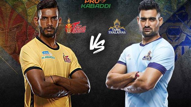 Pro Kabaddi 2019 Tamil Thalaivas vs Telegu Titans highlights: Follow highlights of PKL 2019 match between Tamil Thalaivas and Telegu Titans(PKL)