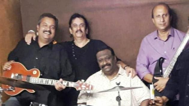 From left: Ritesh Ohol, Vijay Joshi, Nico Francis and Anil Purohit.(HT PHOTO)