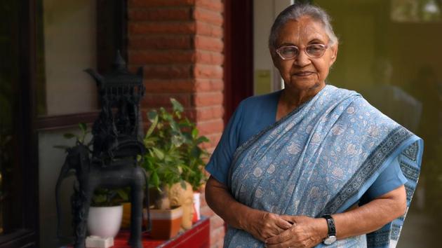 Former Chief Minister of Delhi Sheila Dikshit passed away on Saturday.(Amal KS/HT PHOTO)