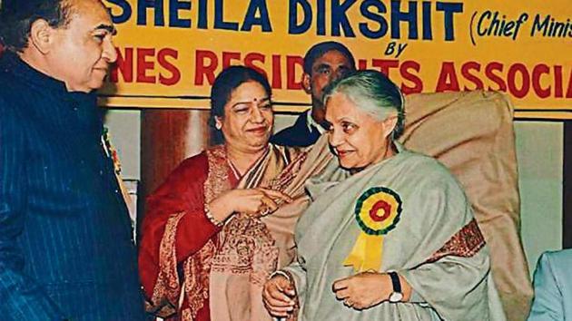 Bringing in RWAs into local governance was the Sheila Dikshit-led Delhi government’s most popular initiative. (Girish Srivastava / HT Archive)