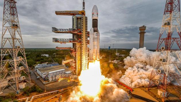 The launch of India’s moon mission (Chandrayaan-2) from the Satish Dhawan Space Centre at Sriharikota in Nellore district of Andhra Pradesh at 2.43 pm was successful. This was the second attempt after the first bid on July 15 had to be aborted with an hour to go before the launch due to a technical glitch. (PTI) The launch of India’s moon mission (Chandrayaan-2) from the Satish Dhawan Space Centre at Sriharikota in Nellore district of Andhra Pradesh at 2.43 pm was successful. This was the second attempt after the first bid on July 15 had to be aborted with an hour to go before the launch due to a technical glitch. (PTI)