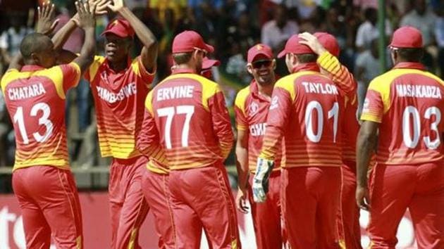 A file photo of Zimbabwe cricket team.(AP) A file photo of Zimbabwe cricket team.(AP)