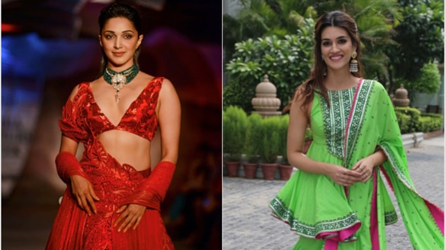 Kiara Advani at India Couture Week and Kiara Advani at Arjun Patiala promotions.(IANS)