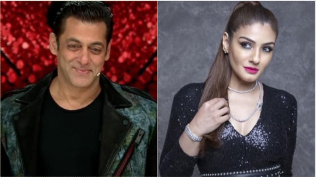 Salman Khan is a producer on Nach Baliye 9 while Raveena Tandon in a judge on the show.