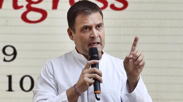 The Congress leader was referring to the foreign ministry’s denial that any such request for mediation came from the Prime Minister.(Photo: Ajay Aggarwal/HT PHOTO) The Congress leader was referring to the foreign ministry’s denial that any such request for mediation came from the Prime Minister.(Photo: Ajay Aggarwal/HT PHOTO)
