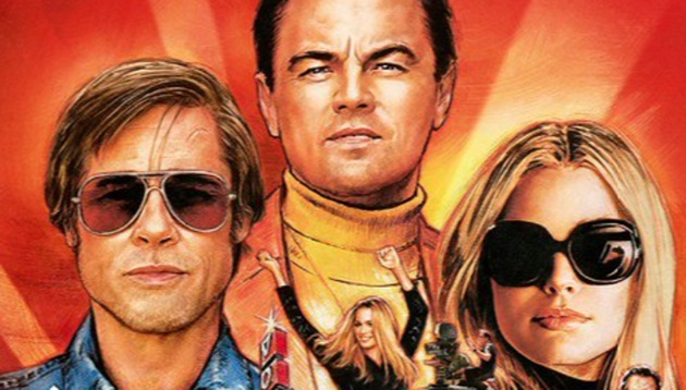 Once Upon a Time in Hollywood stars Brad Pitt, Leonardo DiCaprio and Margot Robbie.