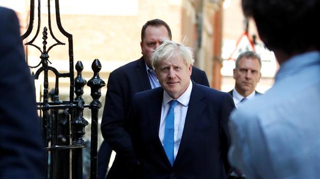 Boris Johnson is seen outside his campaign headquarters after being announced as Britain's next Prime Minister in London, Britain July 23, 2019. (REUTERS) Boris Johnson is seen outside his campaign headquarters after being announced as Britain's next Prime Minister in London, Britain July 23, 2019. (REUTERS)