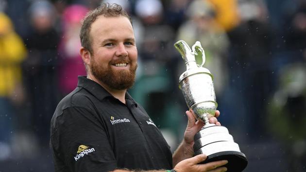 Ireland's Shane Lowry poses with the Claret Jug, the trophy for the Champion golfer of the year after winning the British Open golf Championships at Royal Portrush golf club in Northern Ireland.(AFP) Ireland's Shane Lowry poses with the Claret Jug, the trophy for the Champion golfer of the year after winning the British Open golf Championships at Royal Portrush golf club in Northern Ireland.(AFP)