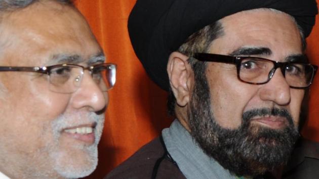 Shia cleric Maulana Kalbe Jawad (right) issued a press communique announcing his decision to call off the proposed training camp for Muslims and SC/ ST members. (Dheeraj Dhawan / HT File) Shia cleric Maulana Kalbe Jawad (right) issued a press communique announcing his decision to call off the proposed training camp for Muslims and SC/ ST members. (Dheeraj Dhawan / HT File)
