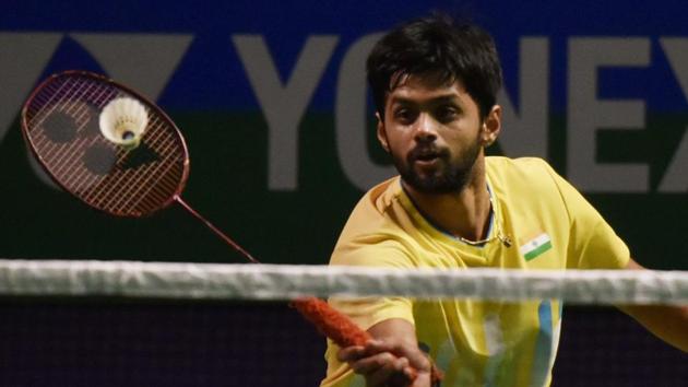 File image of Indian shuttler B Sai Praneeth.(Vipin Kumar/HT PHOTO)