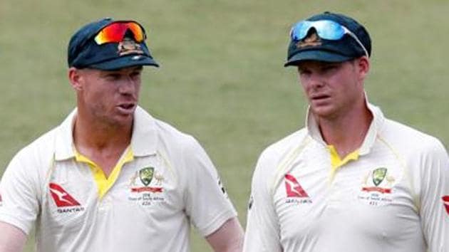 File image of David Warner and Steve Smith.(REUTERS)