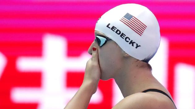 File image of US swimming star Katie Lede(AP)