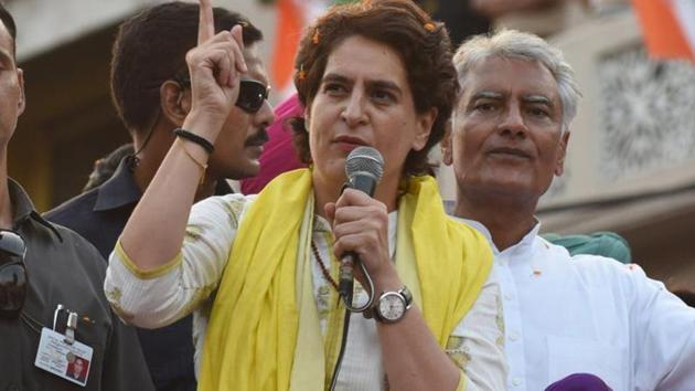 Congress general secretary Priyanka Gandhi Vadra said one day the BJP will discover that everything cannot be bought, everyone cannot be bullied and every lie is eventually exposed.(Sameer Sehgal/HT Photo) Congress general secretary Priyanka Gandhi Vadra said one day the BJP will discover that everything cannot be bought, everyone cannot be bullied and every lie is eventually exposed.(Sameer Sehgal/HT Photo)