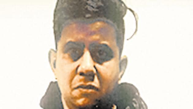 An x-ray check by customs officials revealed tha Rodrigo Dos Santos Alves, 23, (in pic) had two polythene pouches filled with cocaine tied to his waist and these were covered with a white cloth. (HT PHOTO)