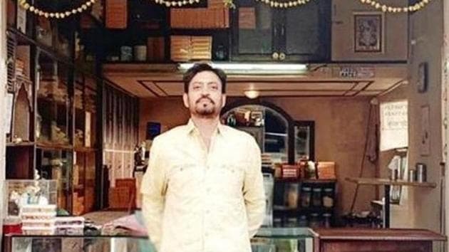 Irrfan Khan in a first look poster for Angrezi Medium.(Twitter)