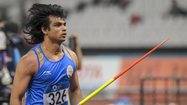 File photo of India's Neeraj Chopra. (PTI)