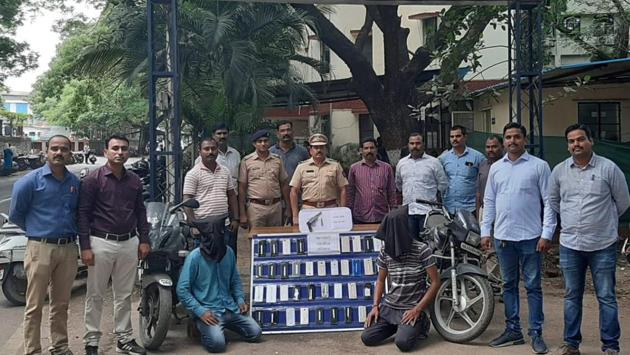 Two persons have been arrested in theft cases by officials of the Wanowrie police station on Tuesday.(HT PHOTO)