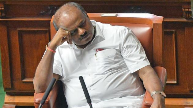 Having forced the exit of HD Kumaraswamy from the chief minister’s office, the Bharatiya Janata Party leadership is in two minds about forming the next Karnataka government and is looking at the possibility of bringing the state under a short spell of central rule till there is more clarity about the numbers. (ANI File) Having forced the exit of HD Kumaraswamy from the chief minister’s office, the Bharatiya Janata Party leadership is in two minds about forming the next Karnataka government and is looking at the possibility of bringing the state under a short spell of central rule till there is more clarity about the numbers. (ANI File)