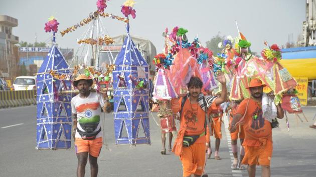 In view of heavy inflow of kanwarias (Shiv devotees) in the city, the District Magistrate (DM), here on Thursday, ordered closure of all educational institutions in the district till July 30.(HT file) In view of heavy inflow of kanwarias (Shiv devotees) in the city, the District Magistrate (DM), here on Thursday, ordered closure of all educational institutions in the district till July 30.(HT file)