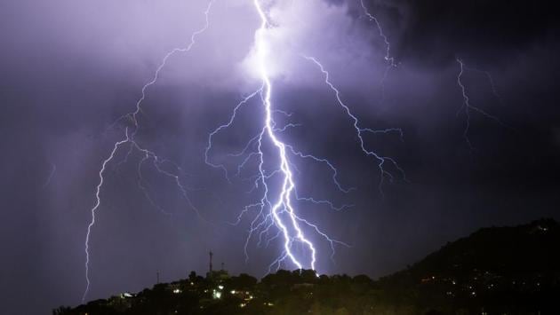 At least 39 people, including women and children, were killed and five injured in 12 districts of Bihar, when lightning struck them in the past 24 hours. The maximum number of deaths (eight) were reported from Jamui. The figure of 39 deaths due to lightning in the last 24 hours is highest since the beginning of the year. On June 27, lightning had killed 27 people. (Chandan Khanna / AFP File / Representative) At least 39 people, including women and children, were killed and five injured in 12 districts of Bihar, when lightning struck them in the past 24 hours. The maximum number of deaths (eight) were reported from Jamui. The figure of 39 deaths due to lightning in the last 24 hours is highest since the beginning of the year. On June 27, lightning had killed 27 people. (Chandan Khanna / AFP File / Representative)