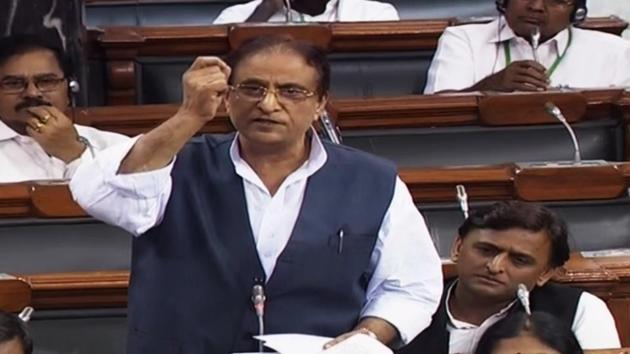 Several union ministers and woman MPs had earlier in the day raised Azam Khan’s remarks in the Lok Sabha and demanded action against the Samajwadi Party leader, who many described as a “serial offender”. (ANI Photo)