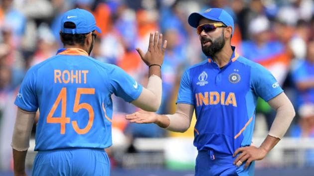 India captain Virat Kohli with his deputy Rohit Sharma.(AFP)