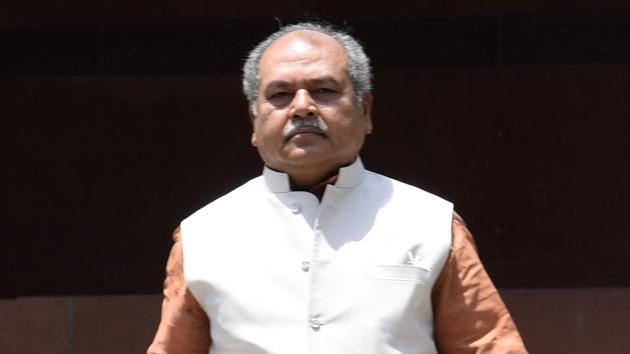 Union minister for agriculture and rural development Narendra Singh Tomar.(Hindustan Times photo)