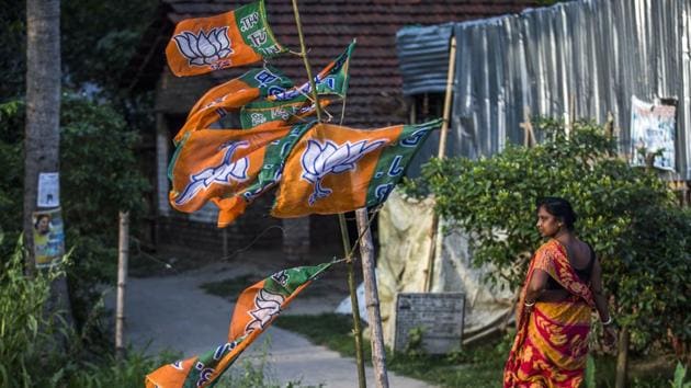 One lesson that the BJP is likely to take away from its success in the 2019 elections was the focus it put on its anti-poverty schemes, which directly touched the poorest families.(Bloomberg) One lesson that the BJP is likely to take away from its success in the 2019 elections was the focus it put on its anti-poverty schemes, which directly touched the poorest families.(Bloomberg)
