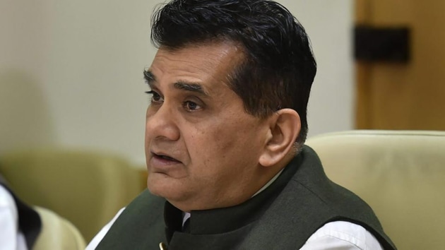 NITI Aayog CEO Amitabh Kant said India has put in place a game plan for electric vehicles (EV) and its components like batteries to ensure clean cities, reduce imports and utilise solar power.(PTI file photo)