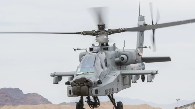 Indian Air Force got its first batch of AH-64E Apache helicopters from the US.((Twitter/ Indian Air Force))