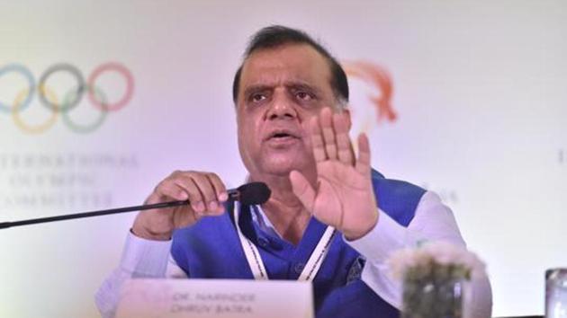 President of the Indian Olympic Association (IOA) Dr. Narinder Dhruv Batra(Sonu Mehta/HT PHOTO)