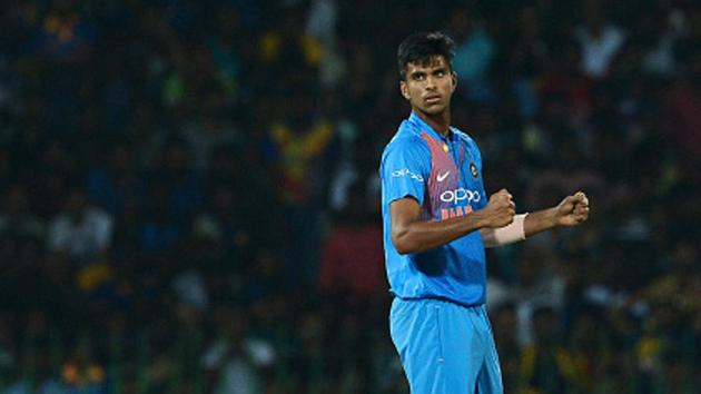 Indian cricketer Washington Sundar.(AFP/Getty Images)