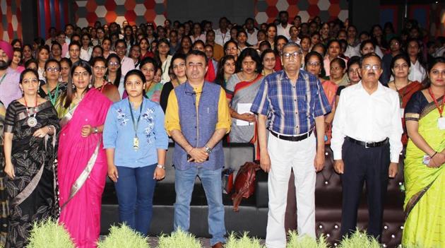 The workshop held on the initiative of principal Dr Priti Ojha was also intended to empower women(HT)