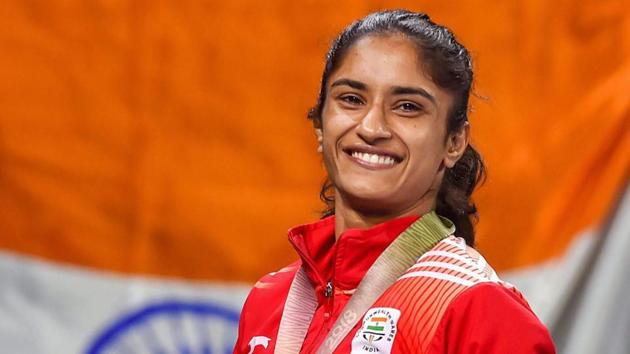 File photo of Vinesh Phogat.(PTI) File photo of Vinesh Phogat.(PTI)