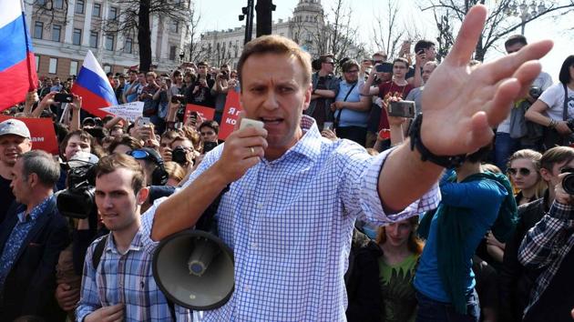 A charismatic anti-corruption campaigner, Alexei Navalny has been Russia’s leading opposition politician for around a decade.(AFP Photo) A charismatic anti-corruption campaigner, Alexei Navalny has been Russia’s leading opposition politician for around a decade.(AFP Photo)