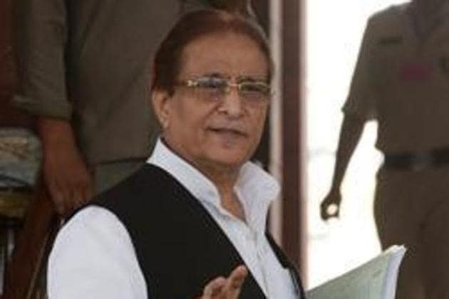 Samajwadi Party MP Azam Khan was rusticated from the Aligarh Muslim University in 1975 for allegedly misbehaving with a woman.(HT Photo)