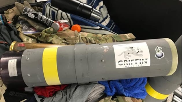 US transport security officers confiscated a missile launcher from a checked bag at a Washington-area airport on Monday.(Photo: @TSAmedia_LisaF)