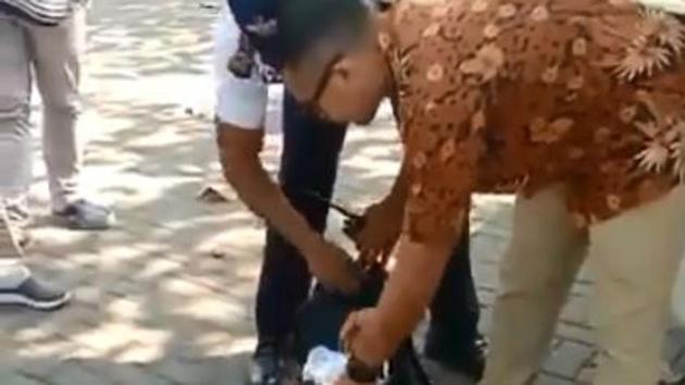 The video of a group of Indian tourists being searched and shamed by the staff of a hotel to recover items that were stolen from the room at hotel in Bali is widely being circulated.