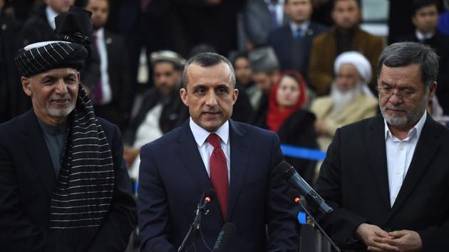 Amrullah Saleh, who survived a terror attack, has a major role in preserving the gains of the last two decades(AFP)