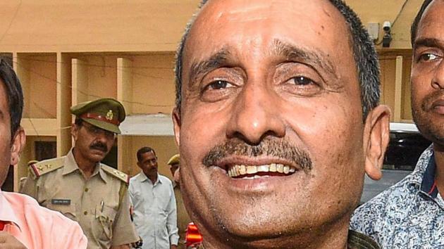 Uttar Pradesh Congress will hold a one-day fast in all the 75 districts of the state on Wednesday demanding expulsion of MLA Kuldeep Singh Sengar from the BJP.(PTI Photo)