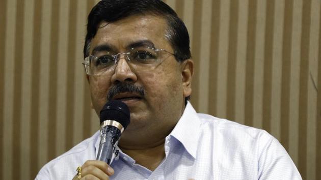 Shrirang Parsapatki, chief, Rupee Bank Depositors Forum (RBDM) at PUWJ in Pune, India, on Monday, July 29, 2019.(Rahul Raut/ HT) Shrirang Parsapatki, chief, Rupee Bank Depositors Forum (RBDM) at PUWJ in Pune, India, on Monday, July 29, 2019.(Rahul Raut/ HT)